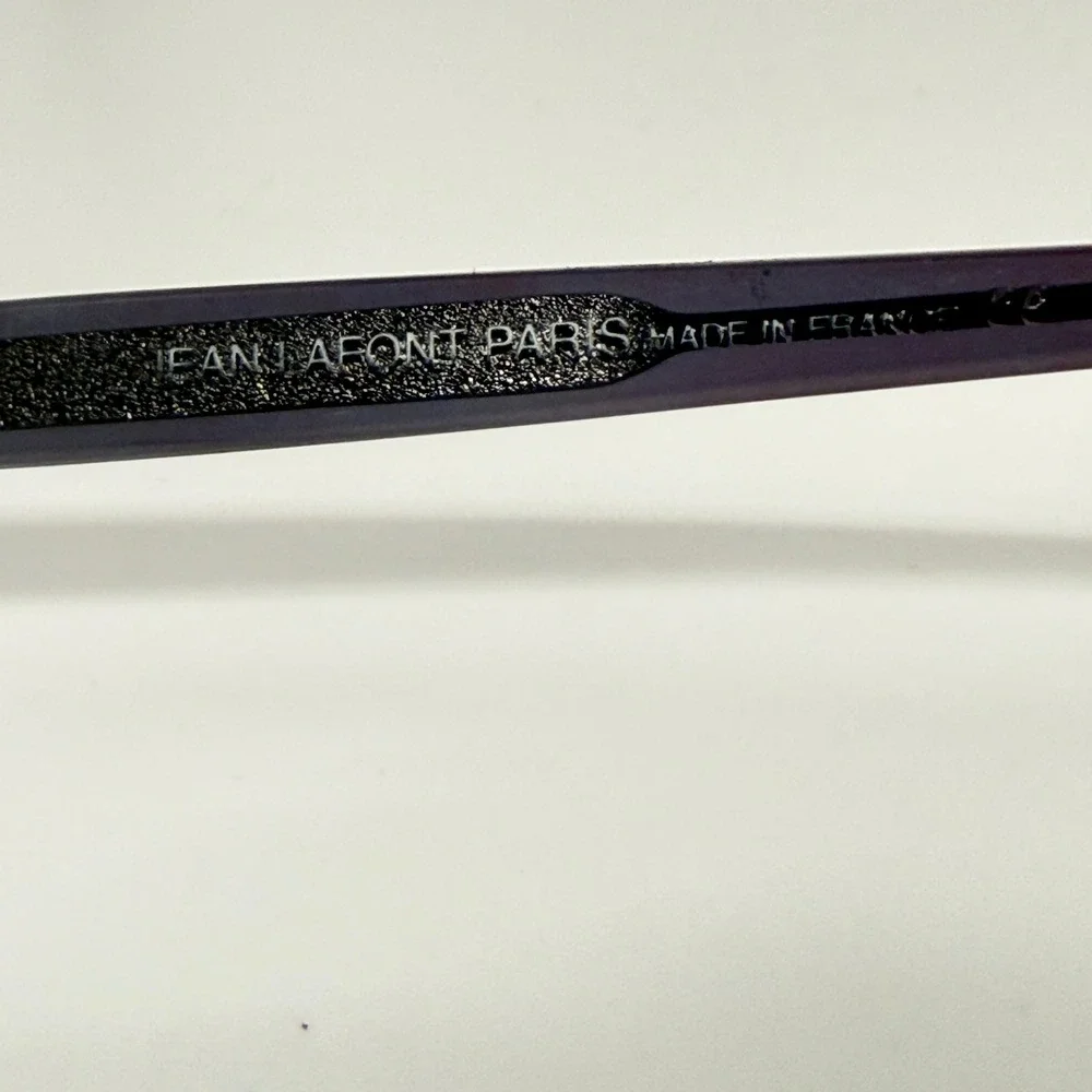 Lafont Paris Eyeglasses Womens Blue Purple Ombre Rectangle Frames Made in France